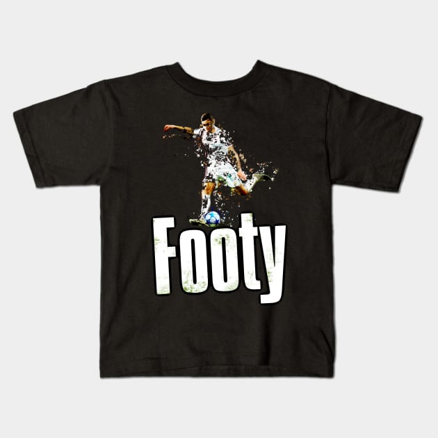 Football Kids T-Shirt by ILYOart